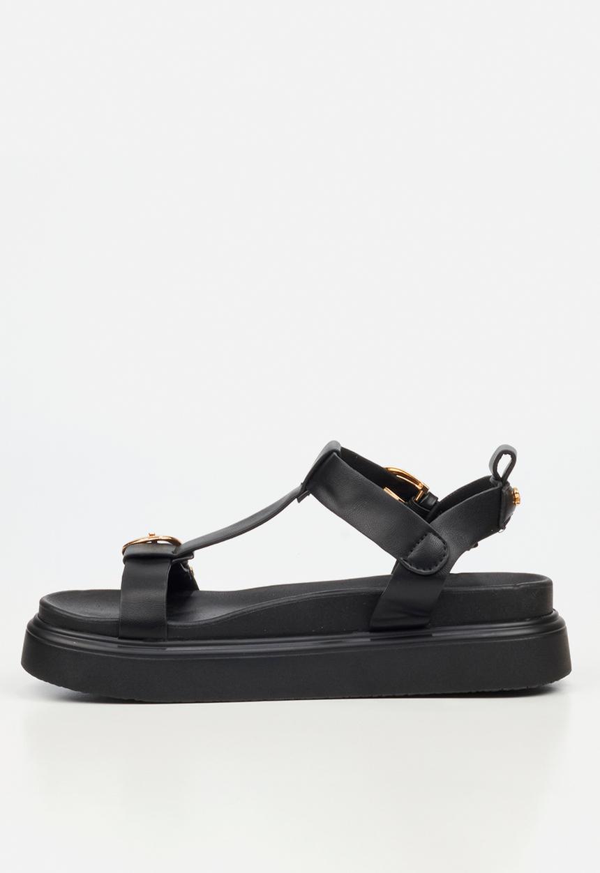 Rock & Co - Absolut 16 t-bar chunky sandal - black