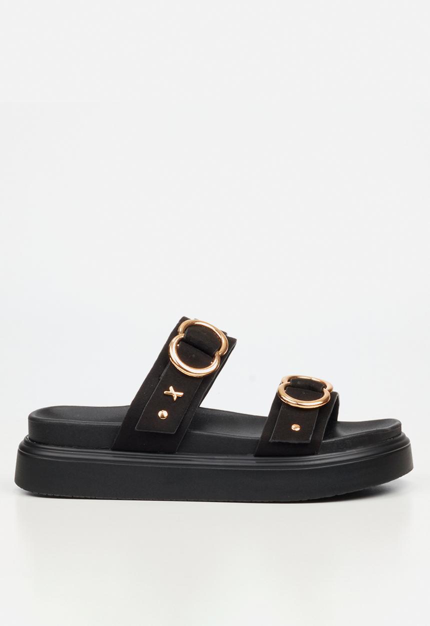 Rock & Co - Absolut 17 double strap chunky sandal - black