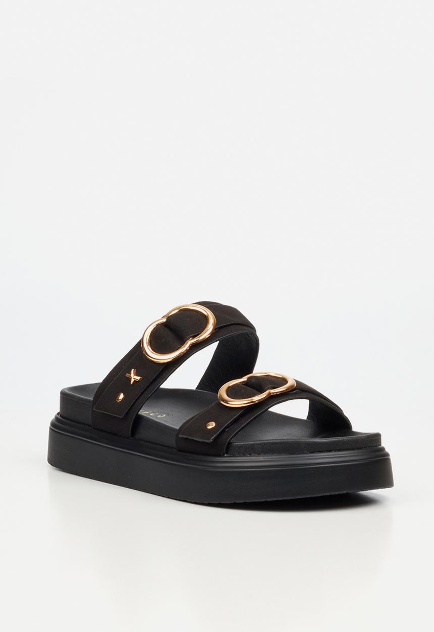Rock & Co - Absolut 17 double strap chunky sandal - black