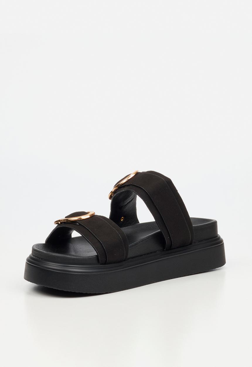 Rock & Co - Absolut 17 double strap chunky sandal - black