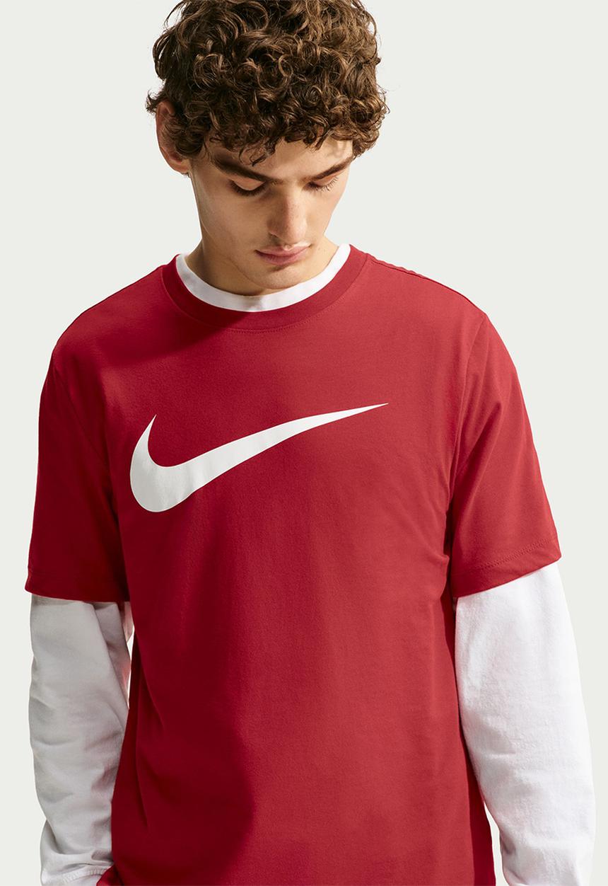 Nike - Nsw Swoosh Tee - Tough Red/White
