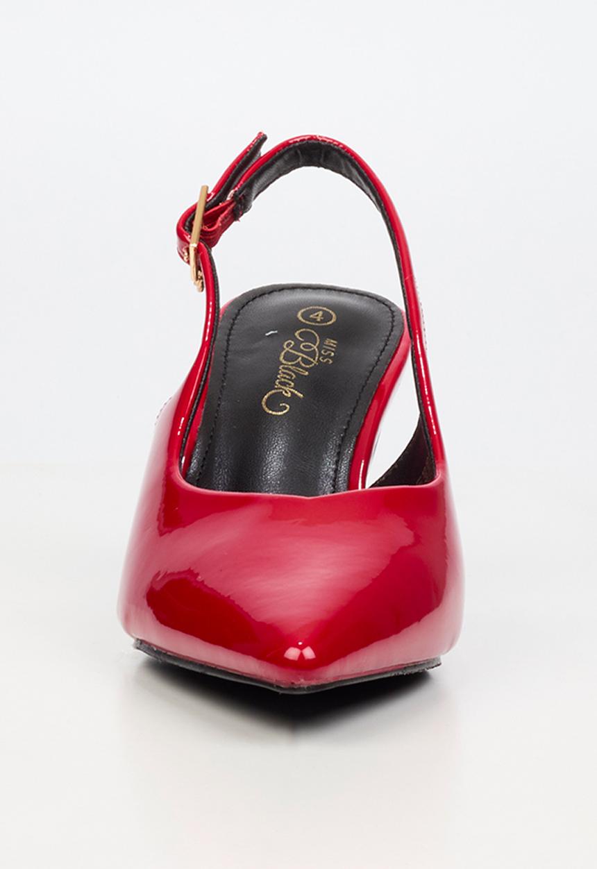 Miss Black - Elvera 1 classic slingback heel - red