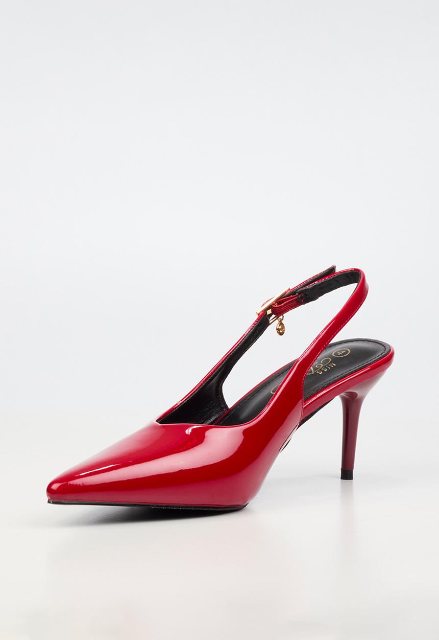 Miss Black - Elvera 1 classic slingback heel - red