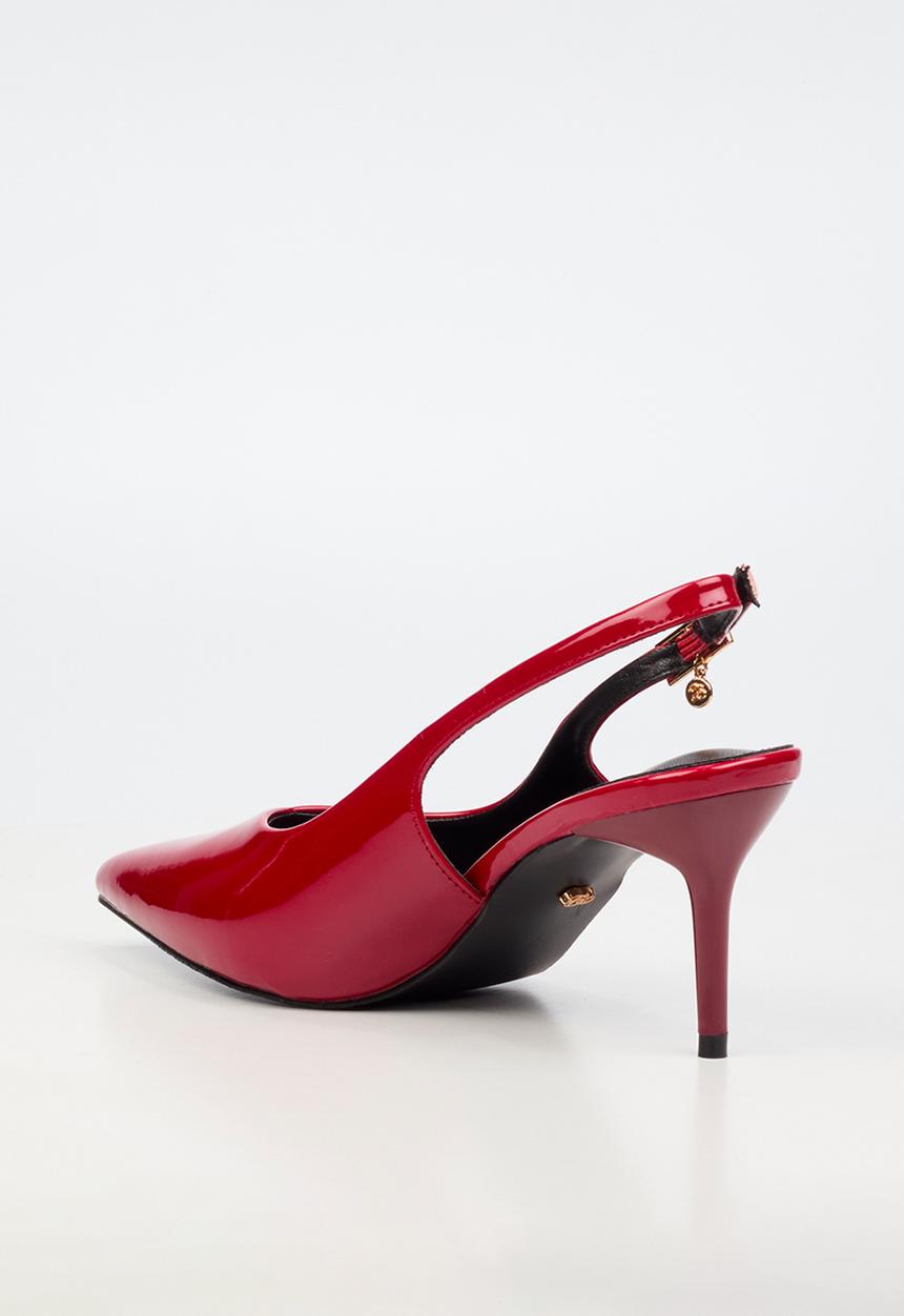 Miss Black - Elvera 1 classic slingback heel - red