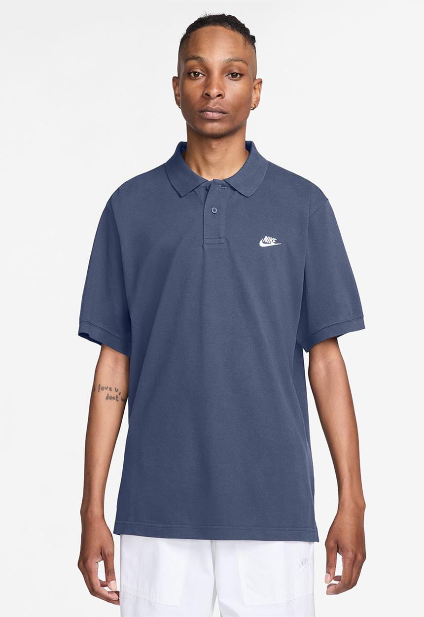 Nike - Club Short-Sleeve Polo Piqué - Diffused Blue/(White)