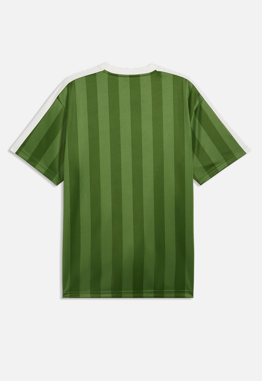PUMA - Essential T7 Relaxed Striped Football Jersey - Green