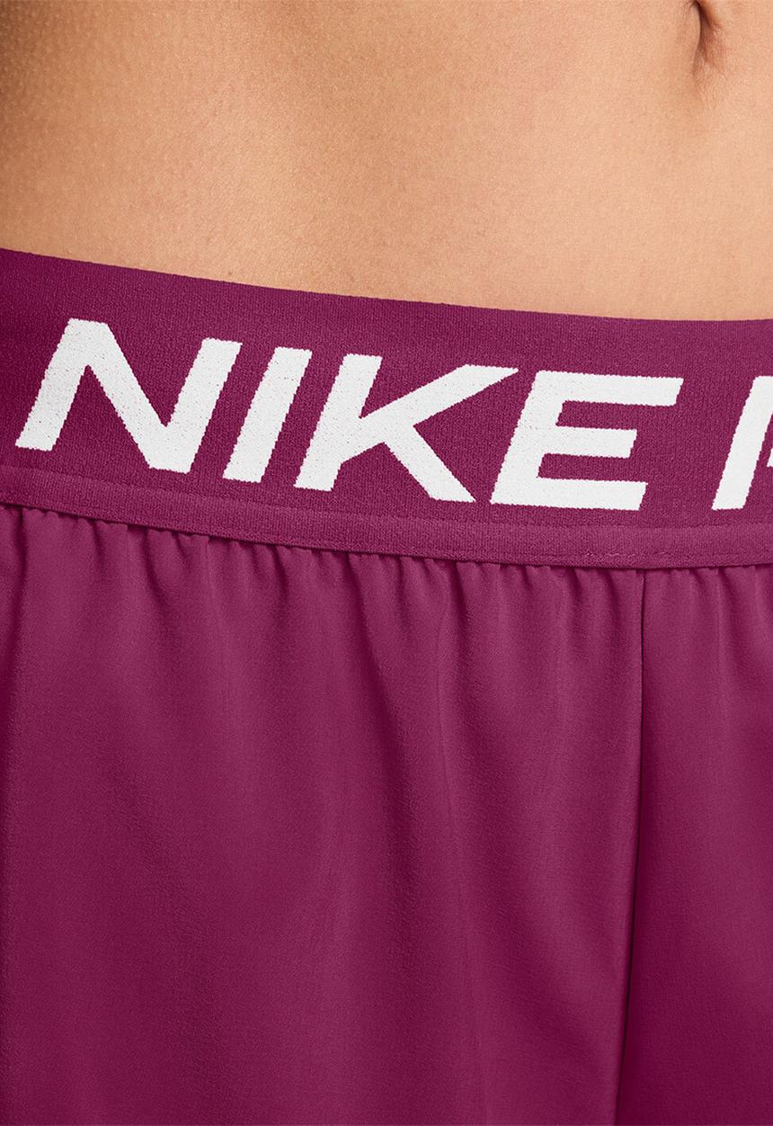 Nike - W Nk Pro Dri-Fit Mid-Rise Brief-Lined 3"Woven Shorts - Trueberry/White