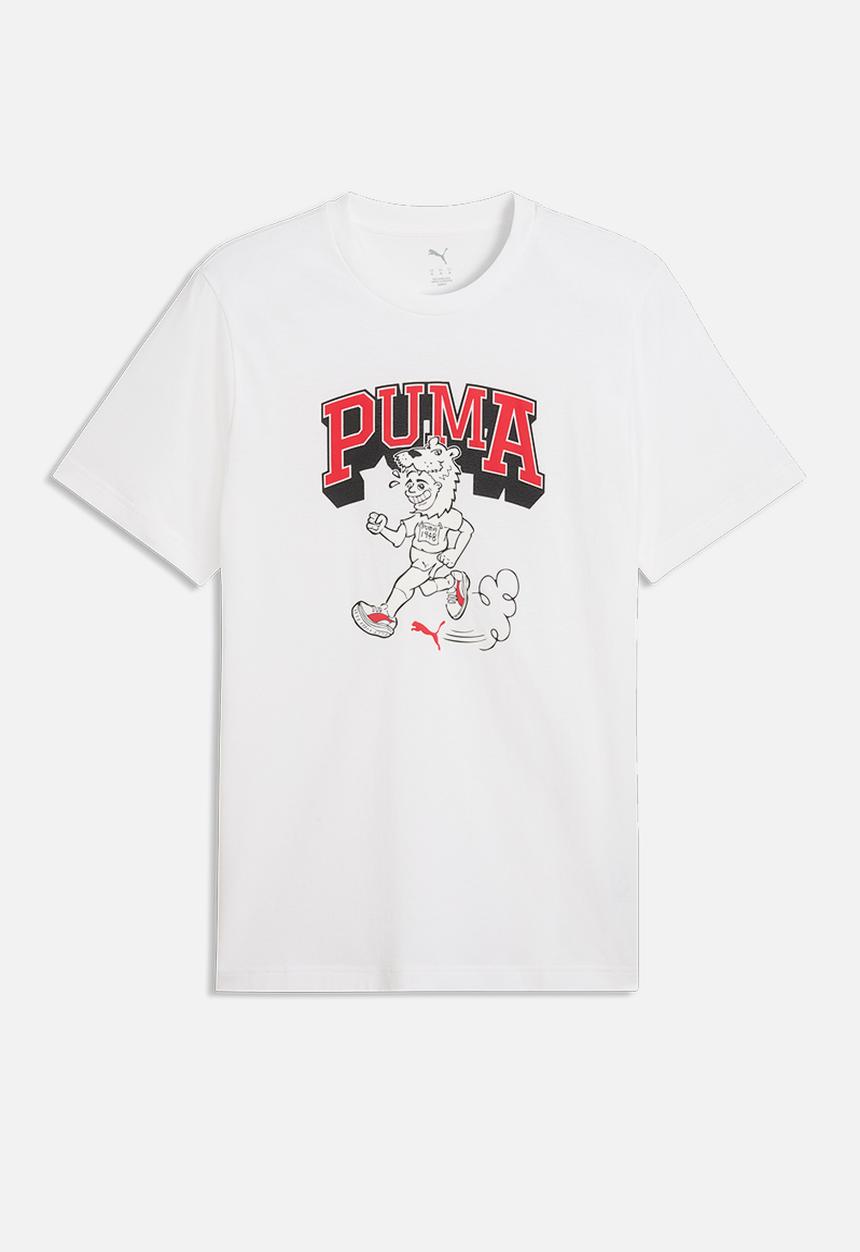 PUMA - Graphic Varsity T-shirt - White