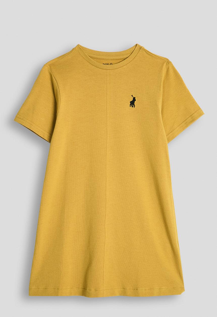 POLO - Girls Gwen Tshirt Dress - Mustard