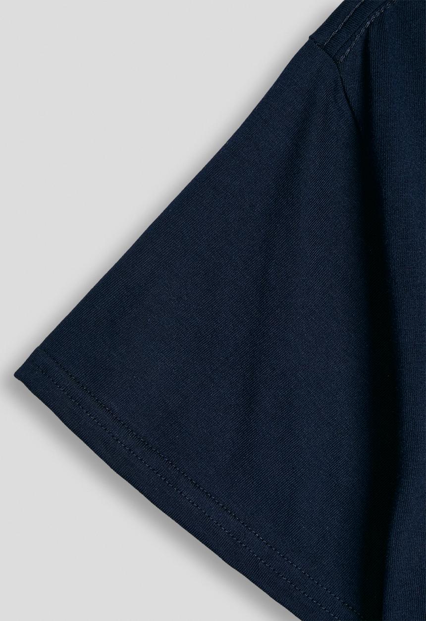 Pop Candy - Sardine graphic drop shoulder tee - navy