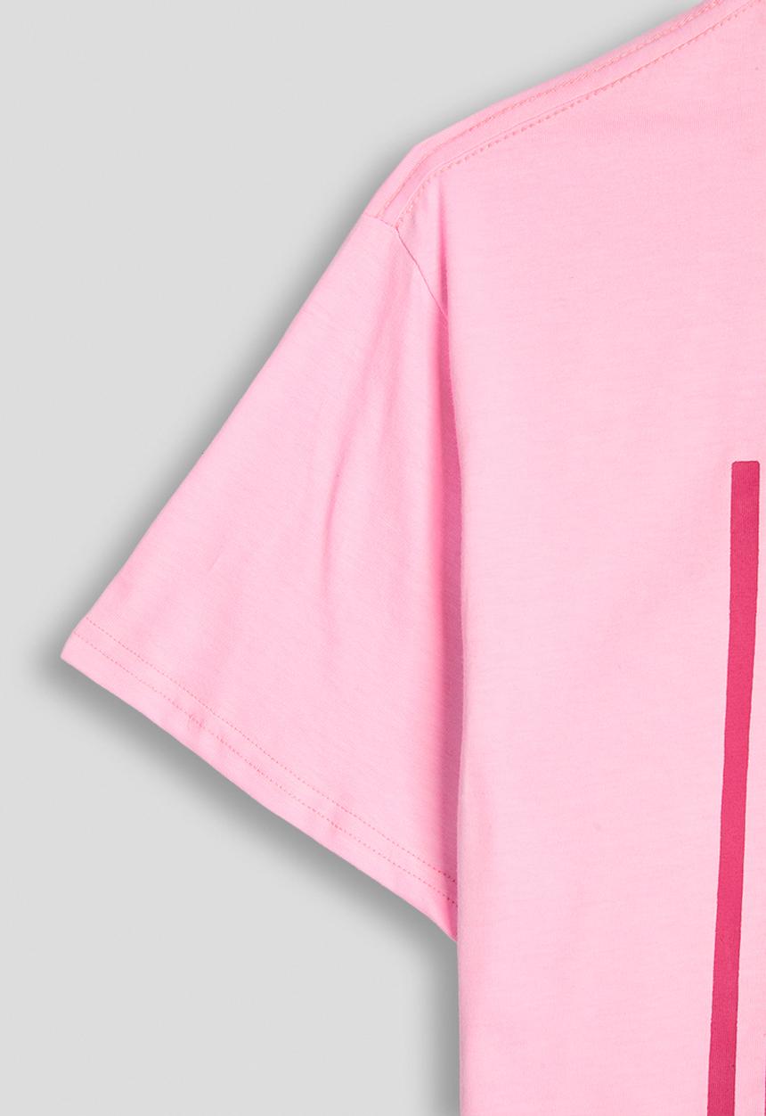 Pop Candy - Lobster graphic drop shoulder tee - pink