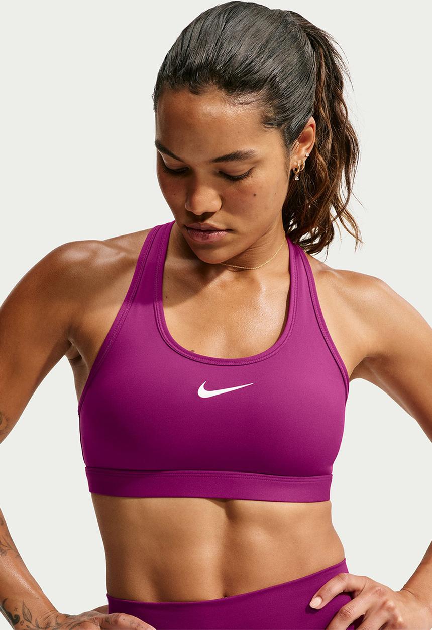 Nike - W Nk Swoosh Med Sports Bra - Trueberry/White