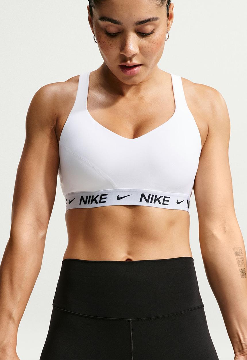 Nike - W Nk Df Indy High Support Bra - White/Stone Mauve/Black