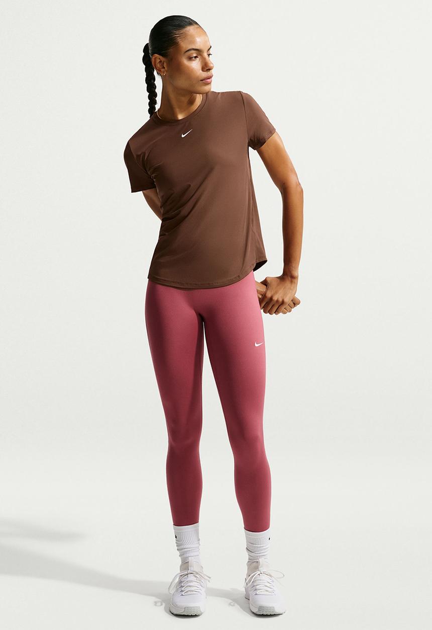 Nike - W Nk One Classic Dri-Fit Short-Sleeve Top - Cacaowow/White