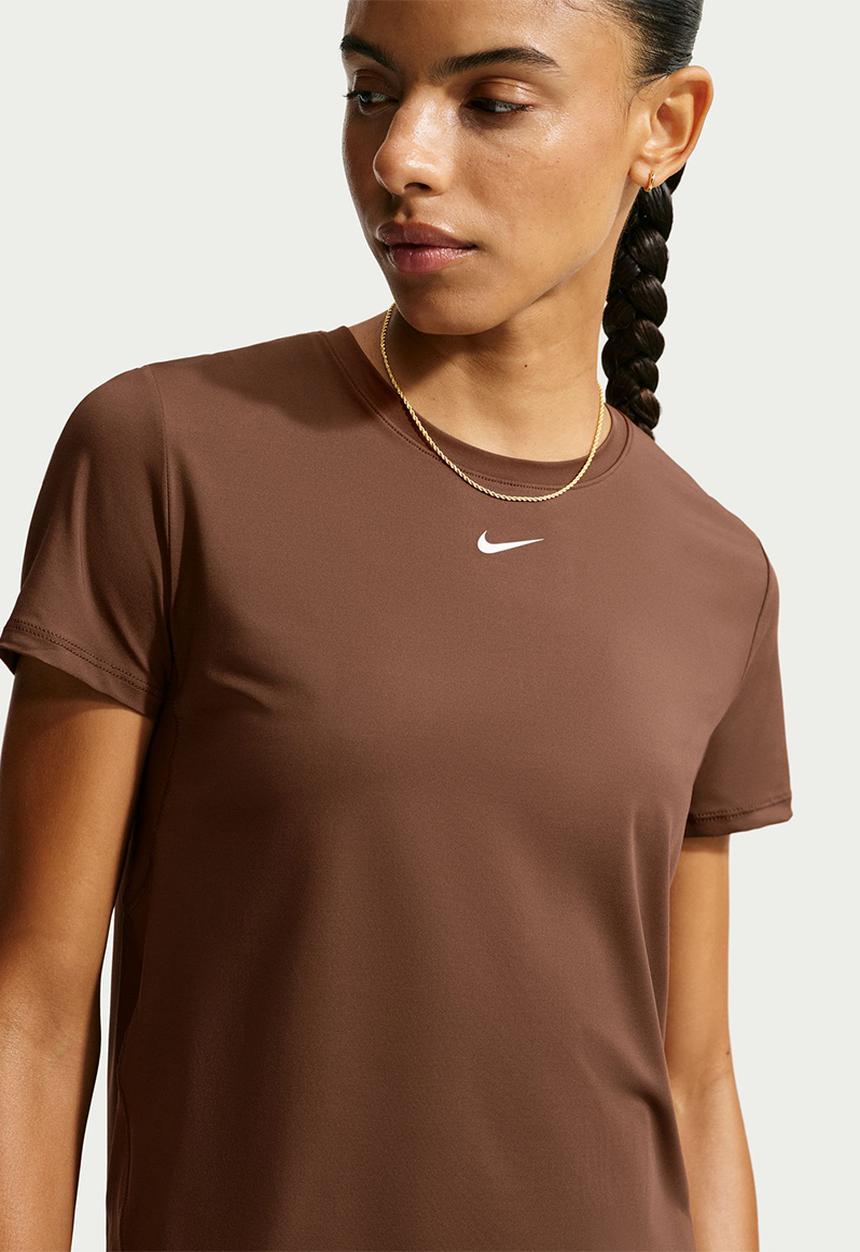 Nike - W Nk One Classic Dri-Fit Short-Sleeve Top - Cacaowow/White
