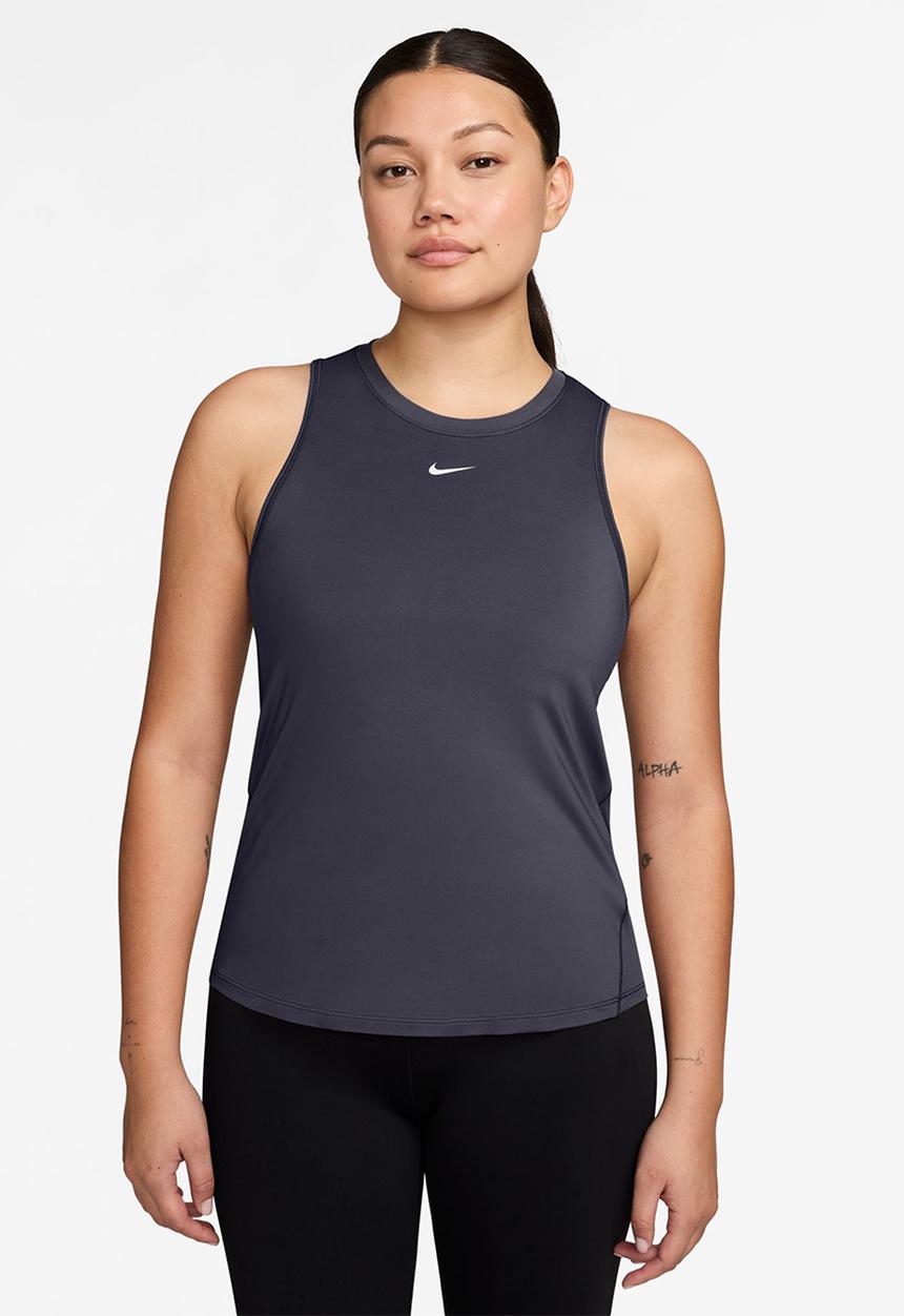Nike - W Nk Classic Dri-Fit Tank Top - Gridiron/White