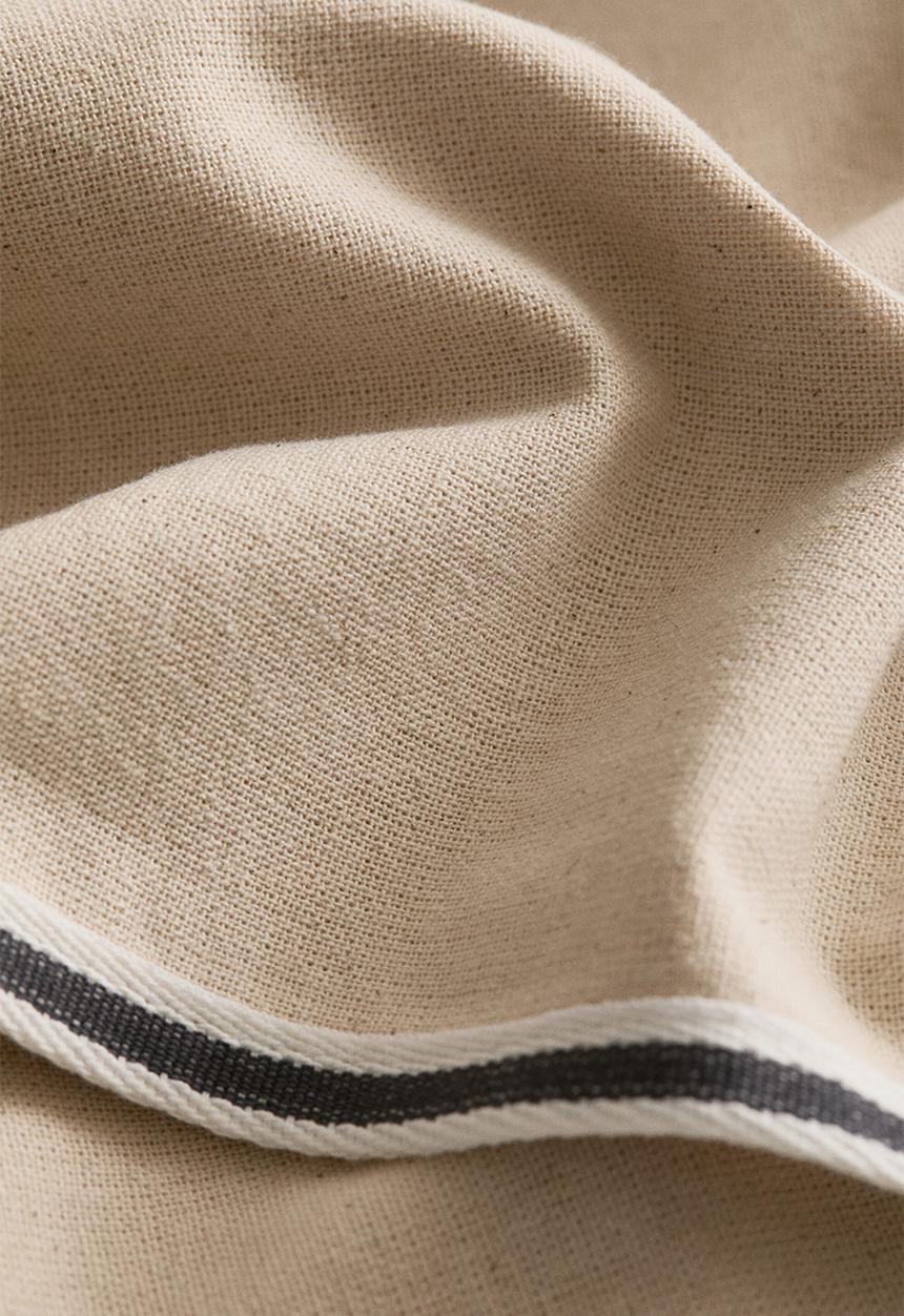 H&M - Cotton canvas cushion cover - light beige