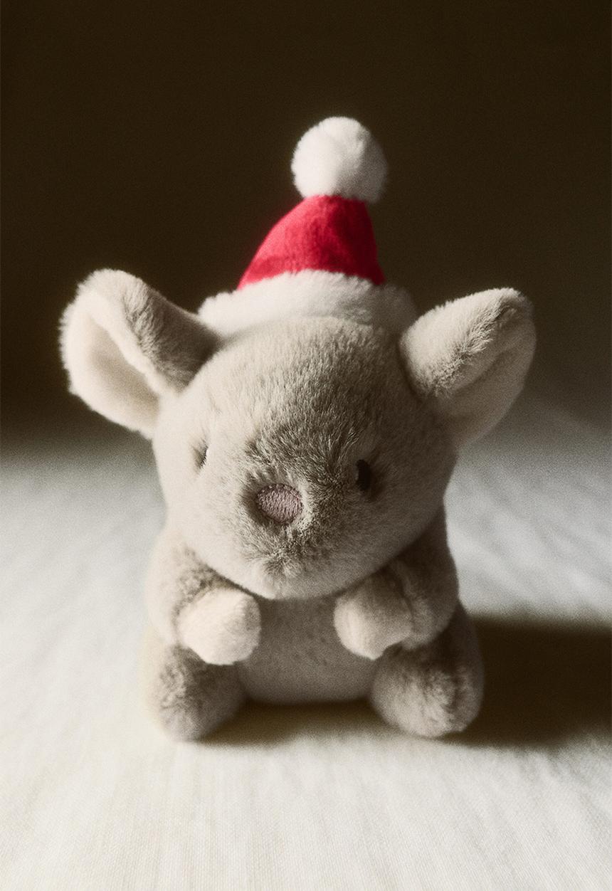 H&M - Christmas soft toy - light greige/mouse