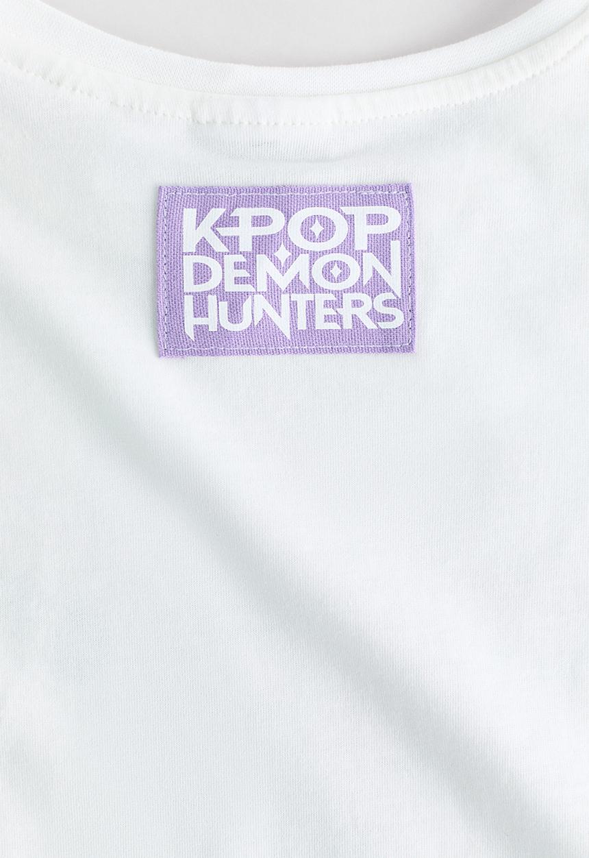 H&M - Printed cotton pyjamas - white/kpop demon hunters