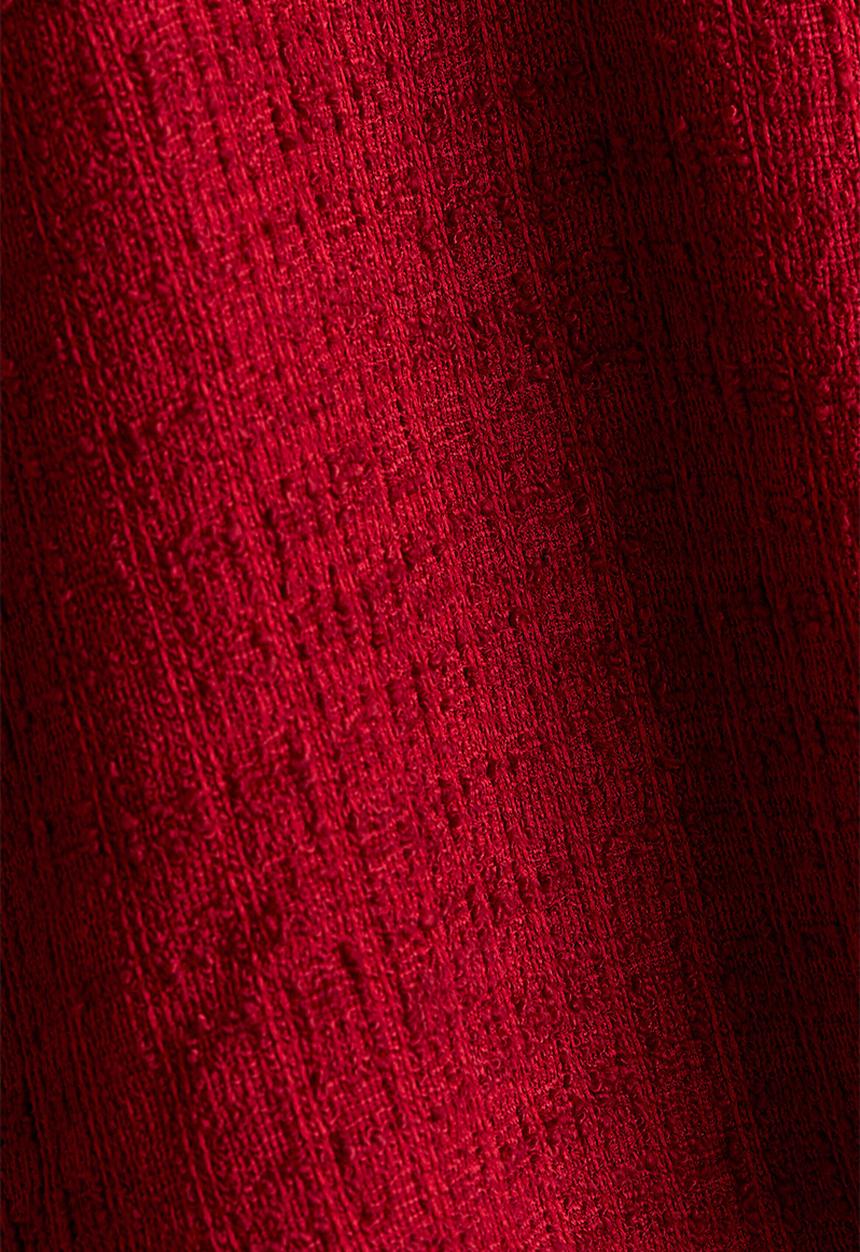 H&M - Flared-skirt collared dress - red