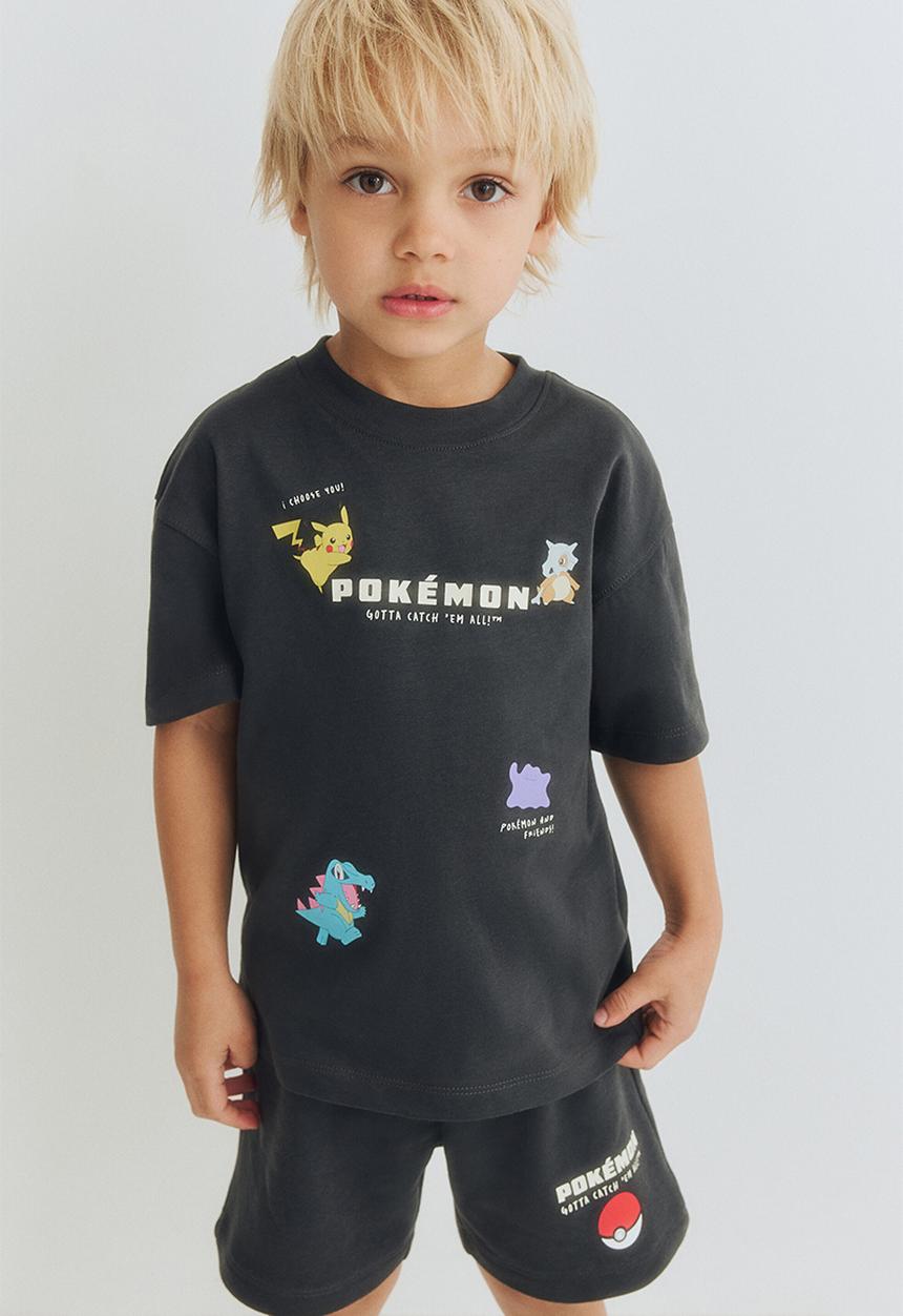 H&M - 2-Piece printed set - black/pokemon