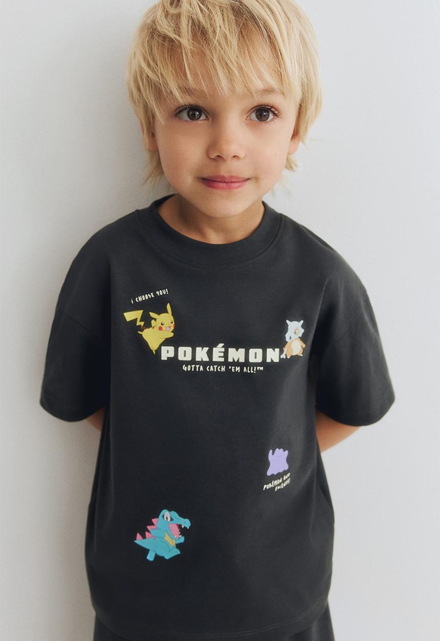 H&M - 2-Piece printed set - black/pokemon