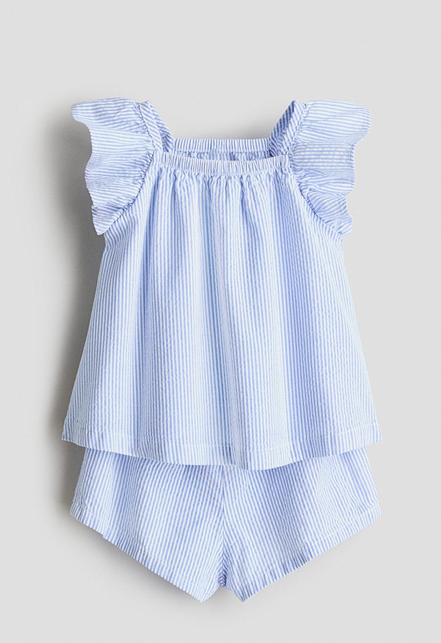 H&M - 2-Piece set - light blue/white striped