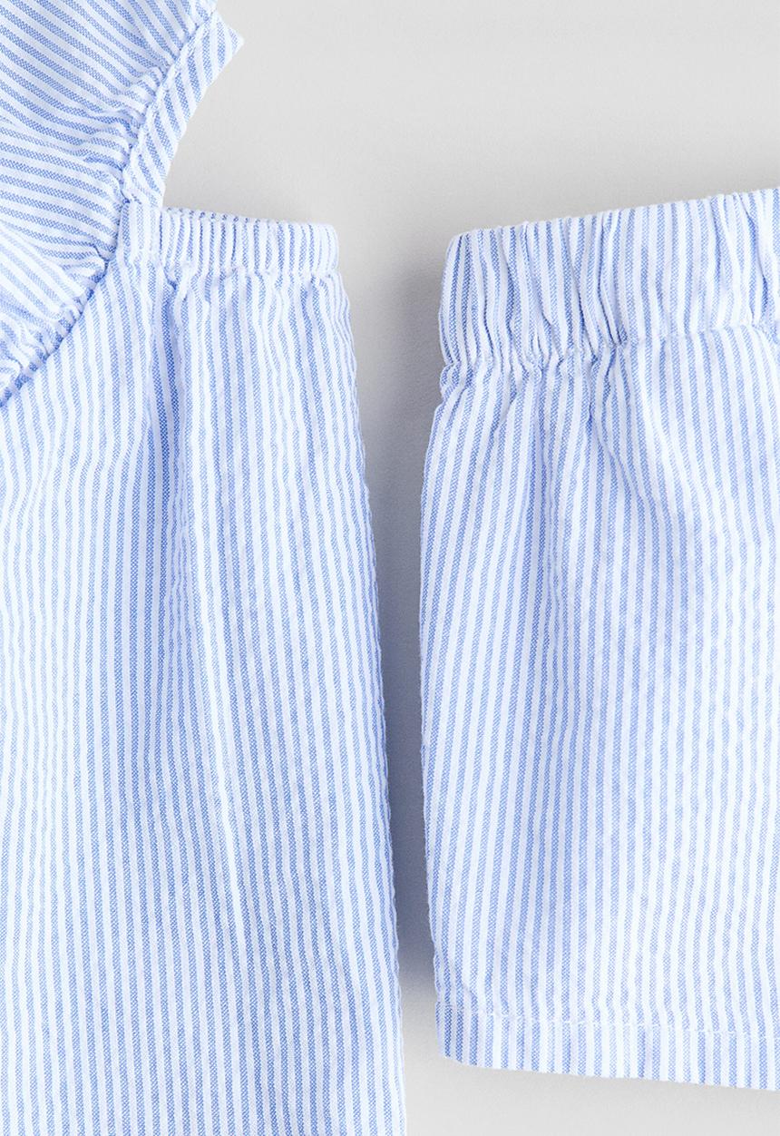 H&M - 2-Piece set - light blue/white striped