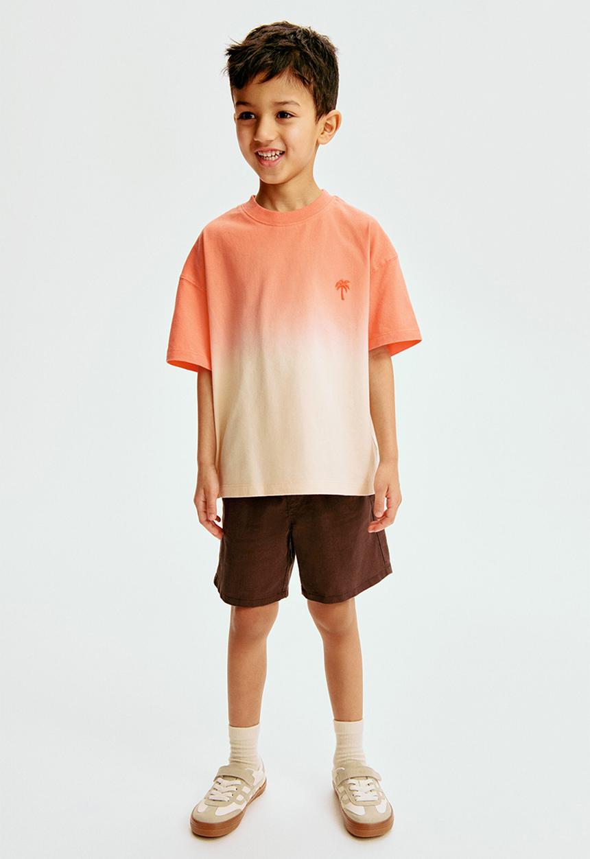 H&M - Linen-blend drawstring shorts - brown