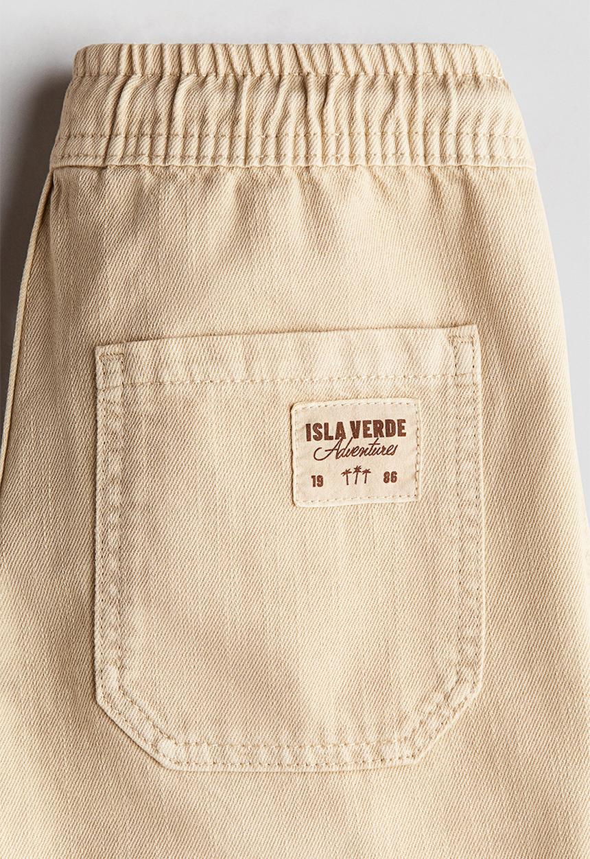 H&M - Cotton shorts - light beige