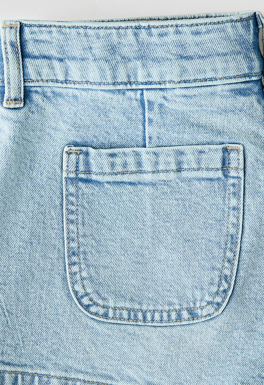 H&M - Relaxed fit denim shorts - light denim blue