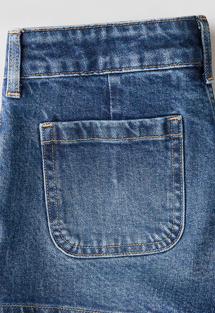 H&M - Relaxed fit denim shorts - denim blue