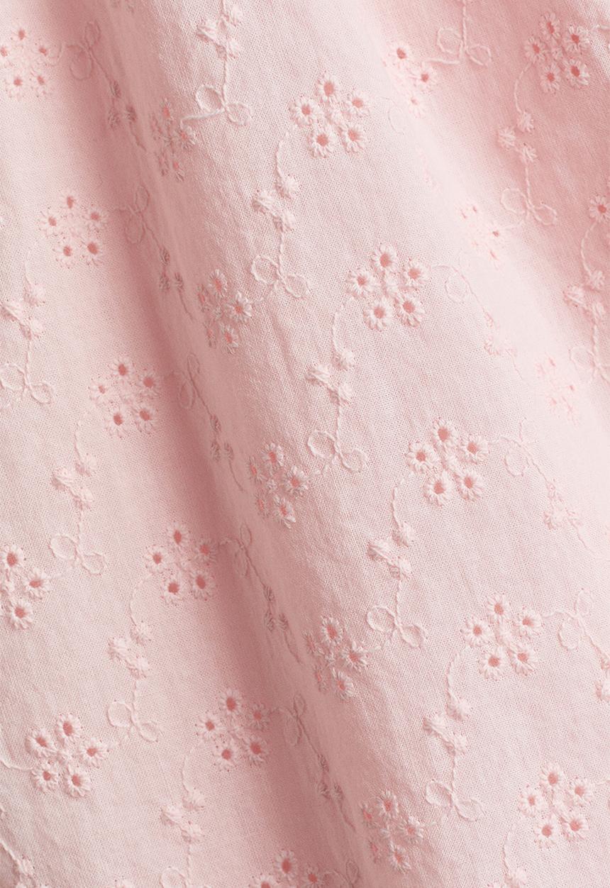 H&M - Flutter-sleeved jumpsuit - light pink