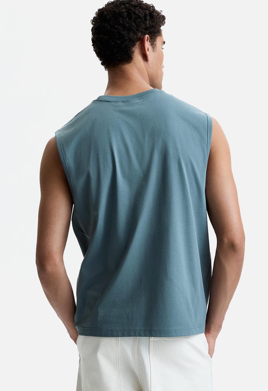 H&M - Coolmax? regular fit vest top - dusty turquoise