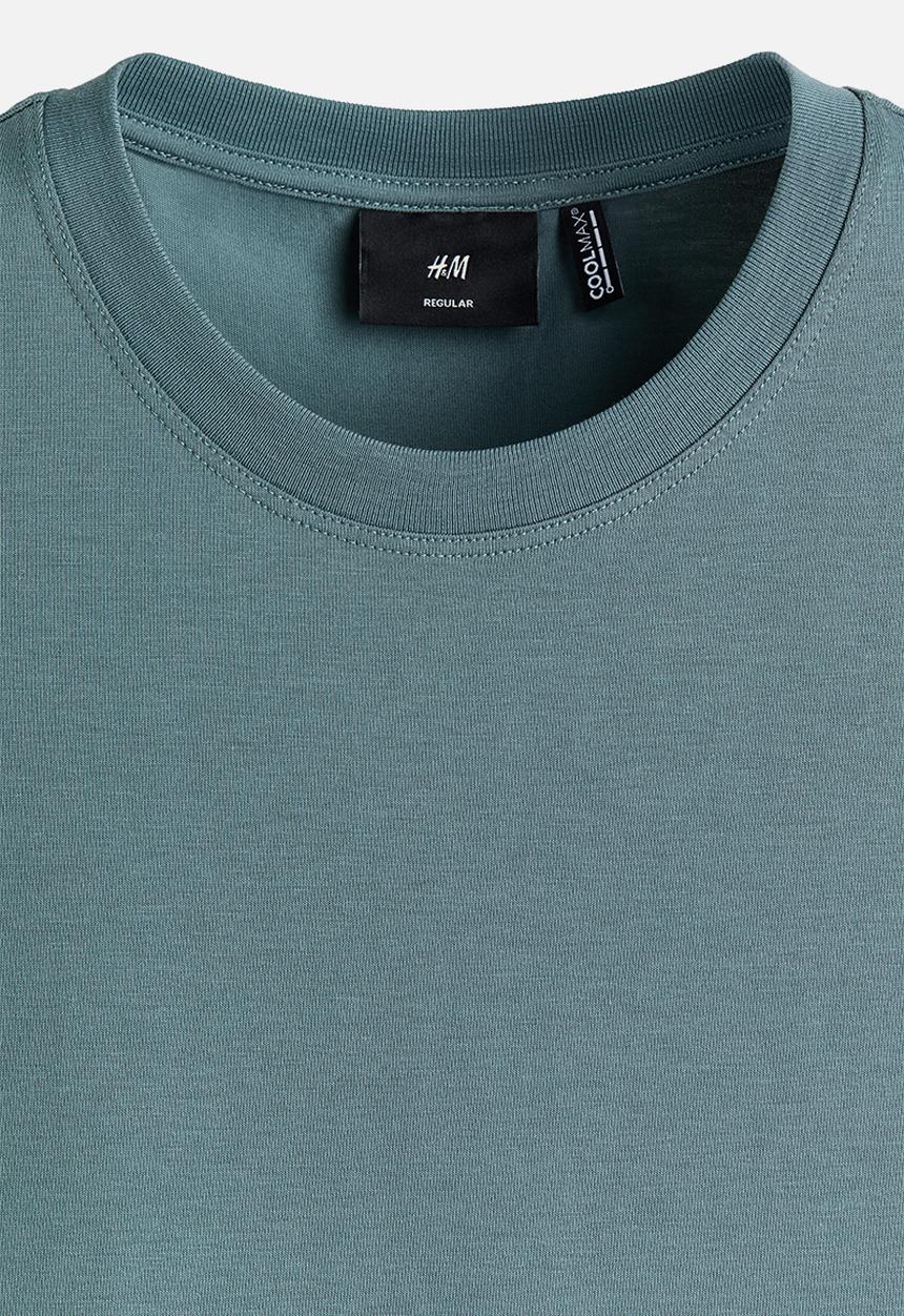 H&M - Coolmax? regular fit vest top - dusty turquoise