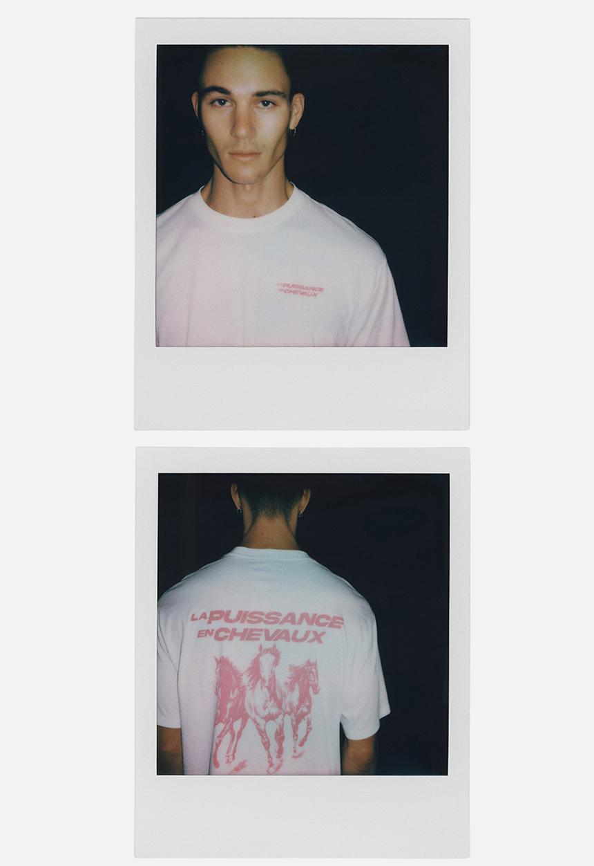 H&M - Boxy-style sports t-shirt with drymove? - white/la puissance