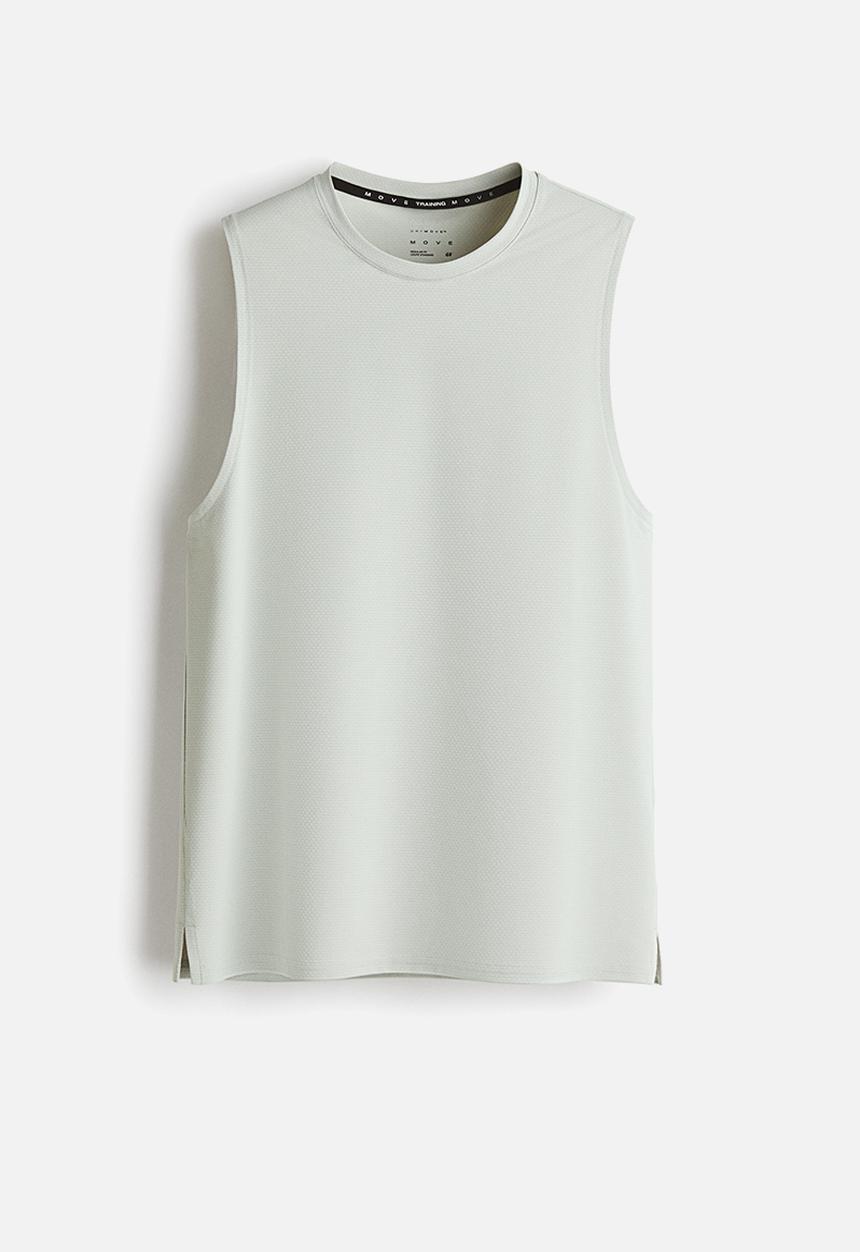 H&M - Regular fit sports vest top with drymove? - light dusty green