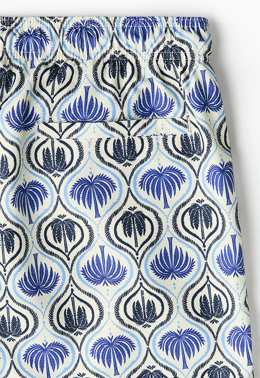 H&M - Patterned swim shorts - white/patterned