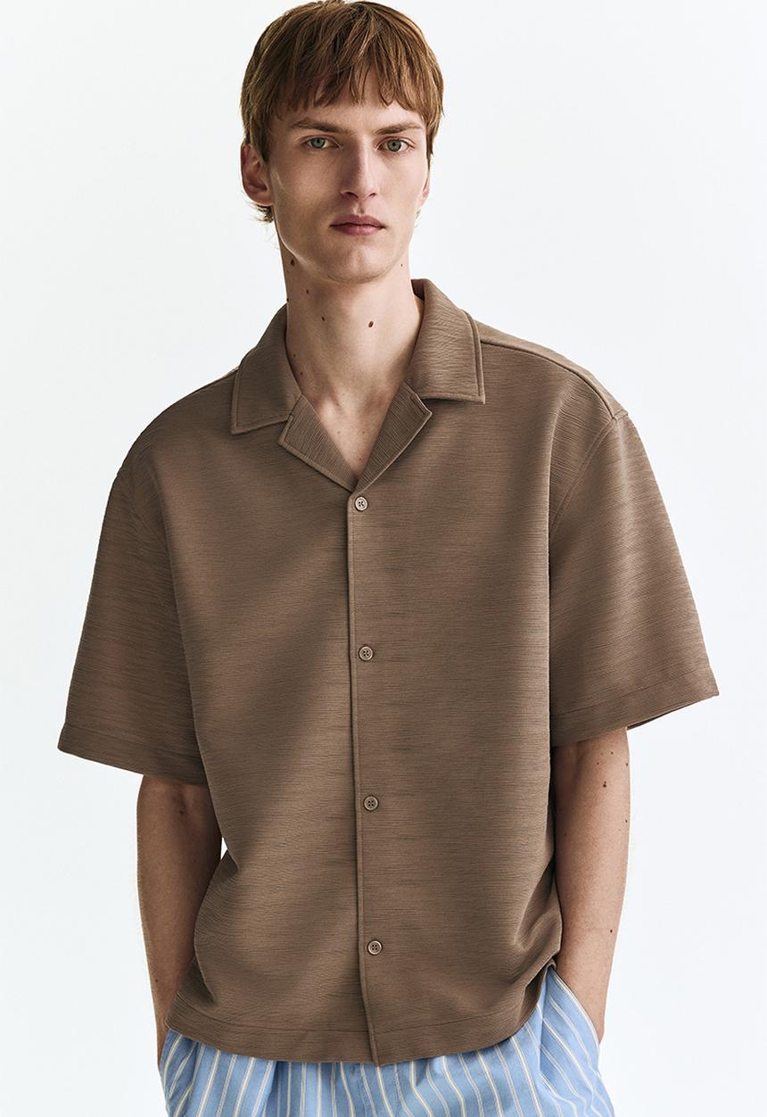 H&M - Loose fit resort shirt - beige