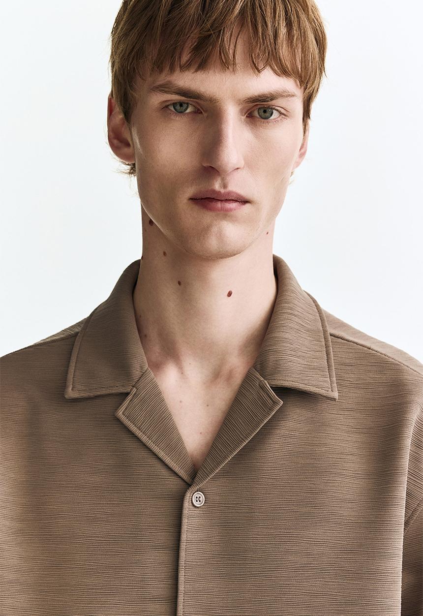 H&M - Loose fit resort shirt - beige