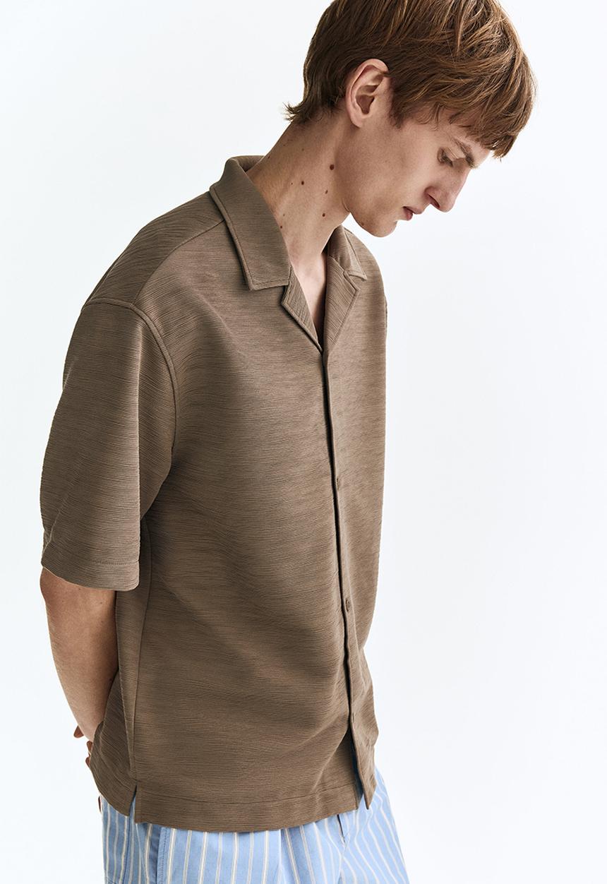 H&M - Loose fit resort shirt - beige