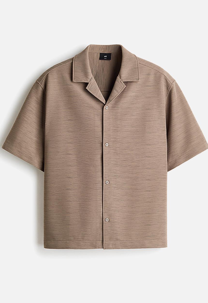 H&M - Loose fit resort shirt - beige