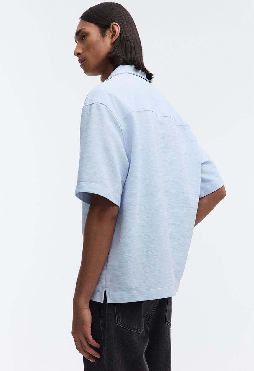 H&M - Loose fit resort shirt - light blue