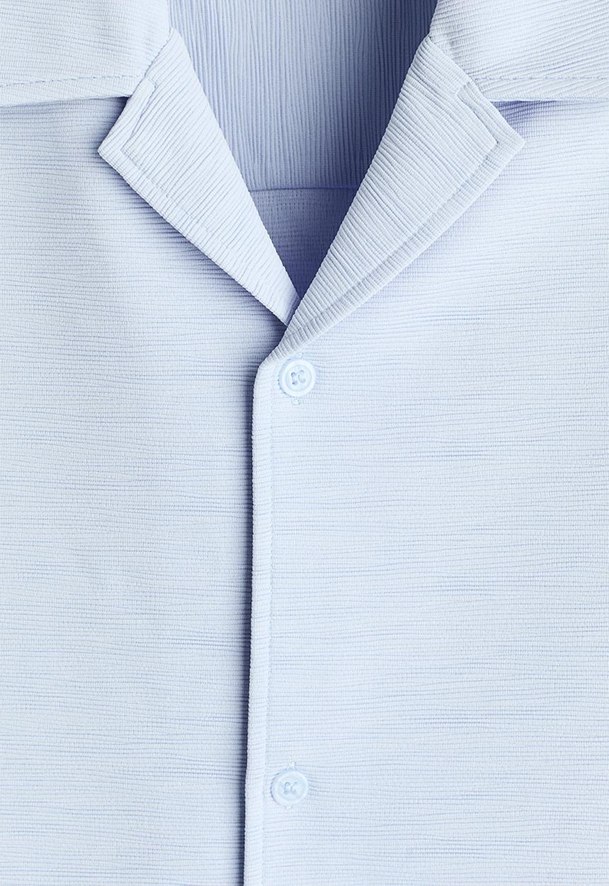 H&M - Loose fit resort shirt - light blue