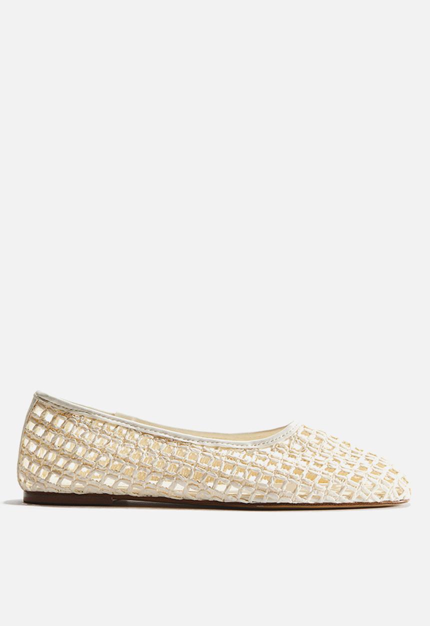H&M - Straw ballet flats - cream