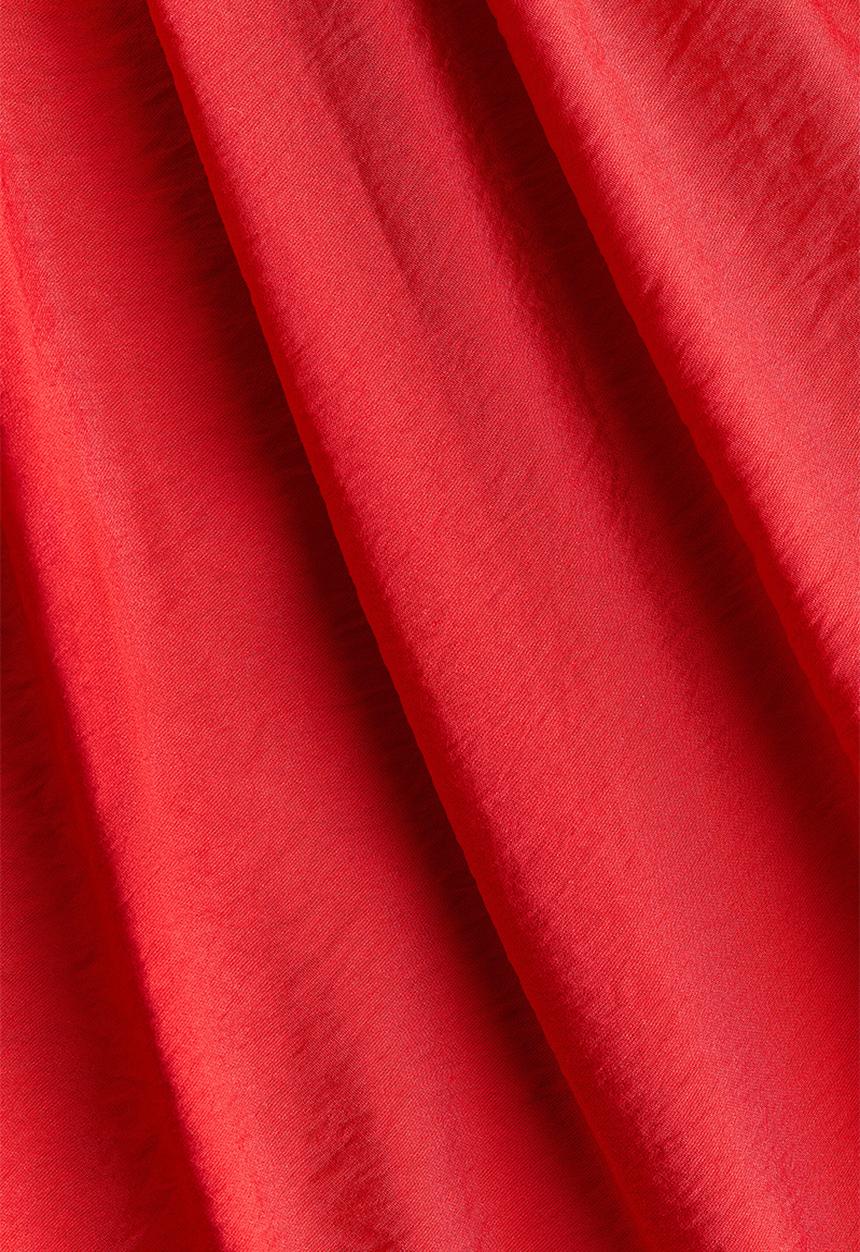 H&M - Smocked-bodice tie-strap dress - bright red