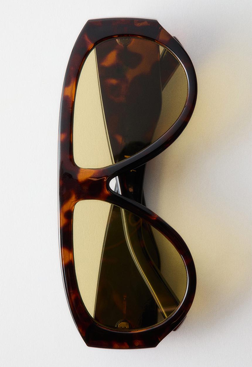 H&M - Aviator-style sunglasses - brown/tortoiseshell pattern