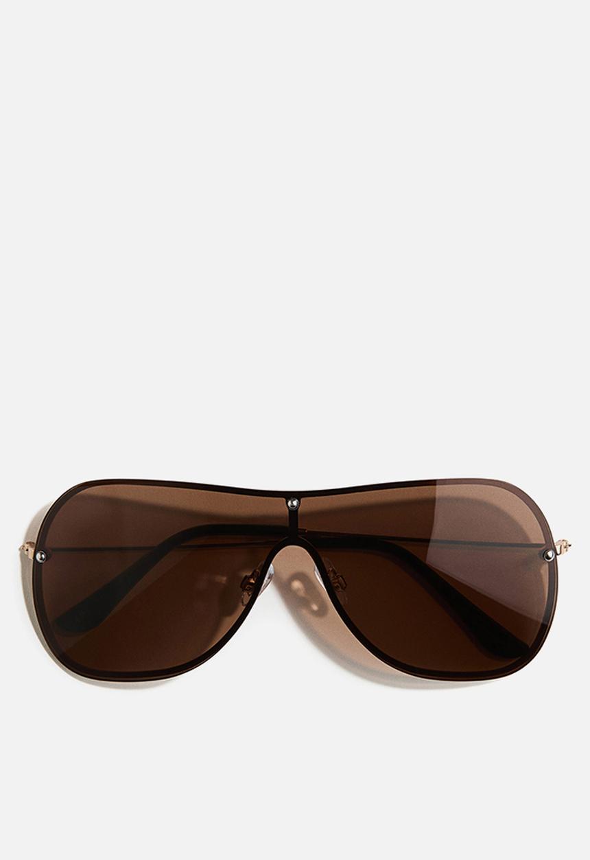 H&M - Visor sunglasses - gold-coloured/brown
