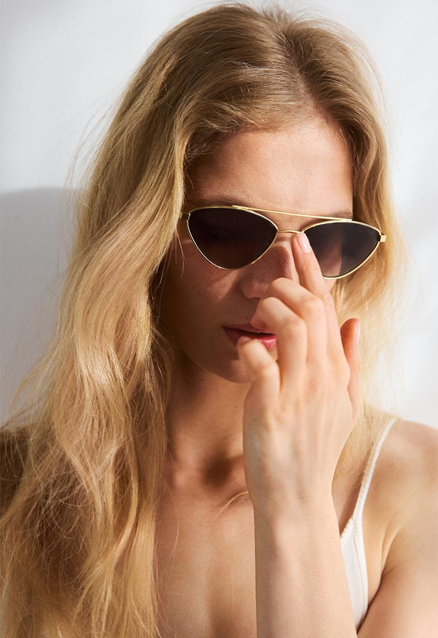 H&M - Cat-eye sunglasses - gold-coloured