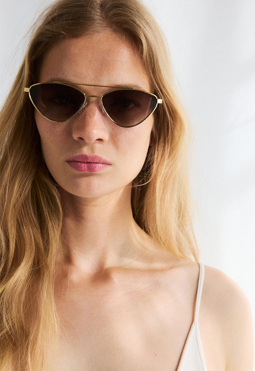 H&M - Cat-eye sunglasses - gold-coloured